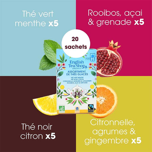 Assortiment de thés glacés Bio 20 sachets