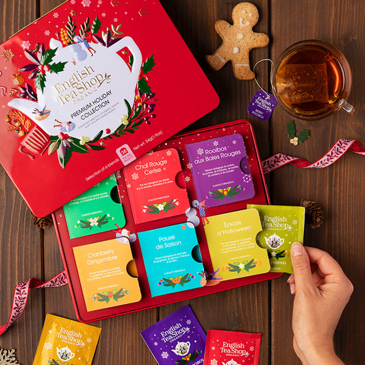 Coffret cadeau de thés et infusions de Noël Holiday Rouge Bio 36 sachets