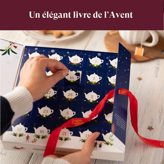 Calendrier de l’Avent thé bio Livre bleu 25 sachets