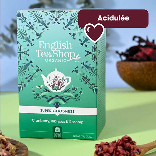 Cranberry, Hibiscus & Baie d’Eglantier Bio 20 sachets