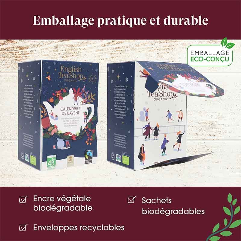 Calendrier de l’Avent Mini Bleu Bio 24 sachets
