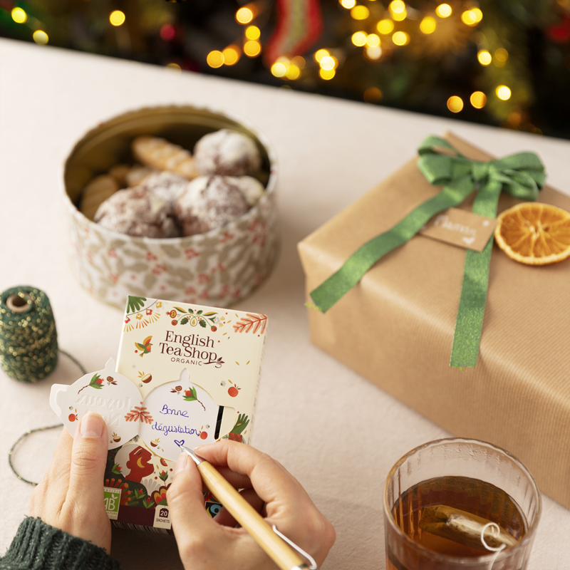 Assortiment thé Joyeux Noël - 5 thés à offrir dans une boîte à personnaliser