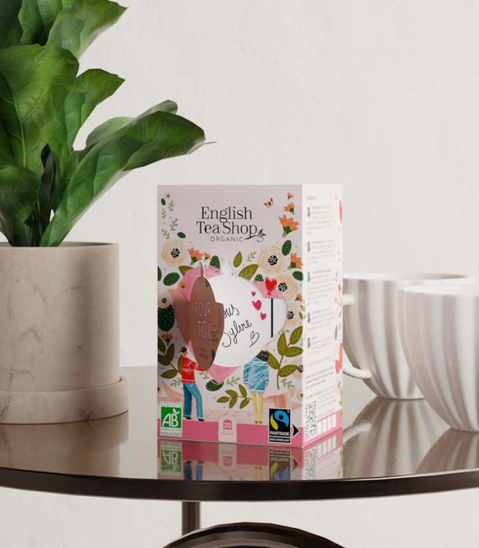 Assortiment thé Pour toi - 5 thés à offrir dans une boîte à personnaliser avec un message