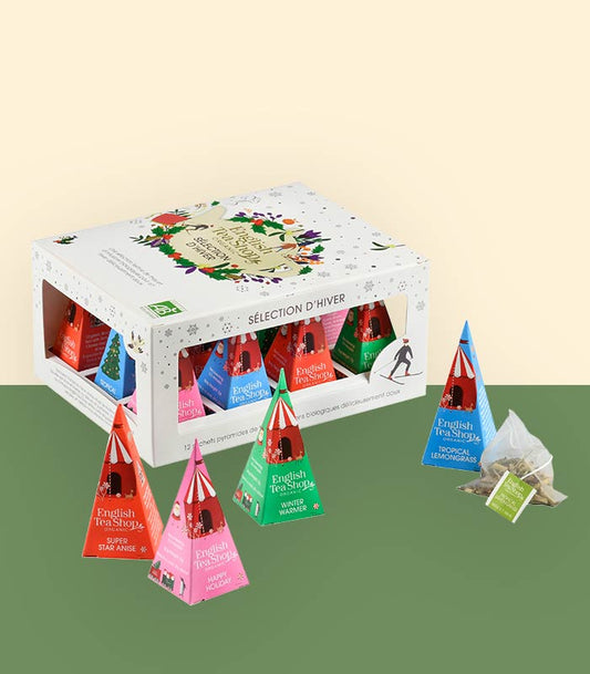 Coffret de Thés à offrir Prismes Hiver Blanc Bio 12 sachets