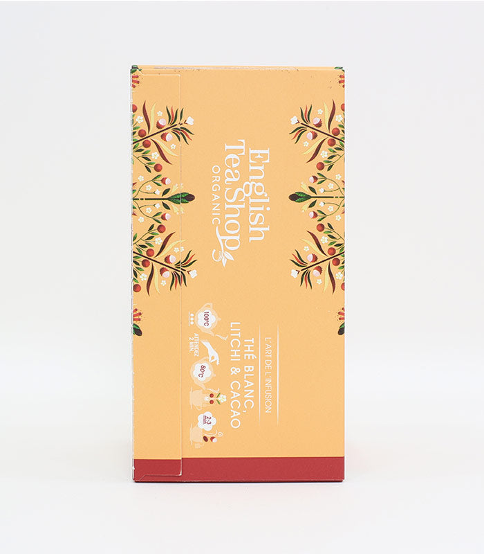 Thé Blanc Litchi & Cacao Bio 20 sachets