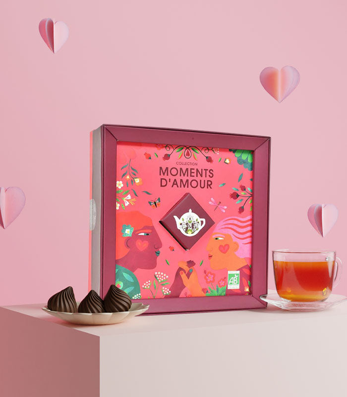 Coffret Cadeau de Thés Moments d’Amour Bio 32 sachets