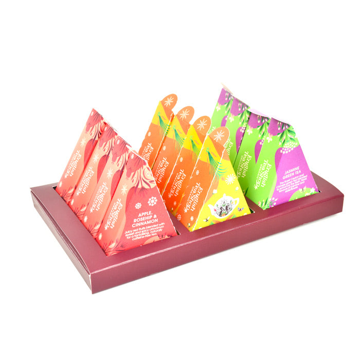 Coffret cadeau thé Sélection Ensoleillée 12 sachets pyramides