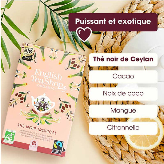 Thé Noir Tropical Bio 20 sachets