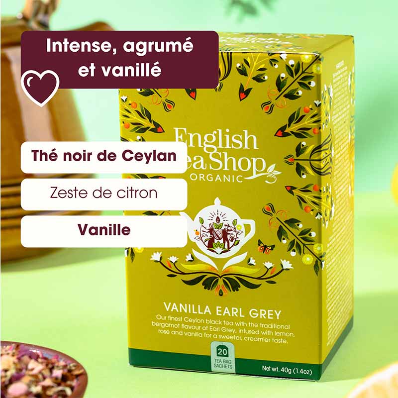 Earl Grey Vanille Bio 20 sachets