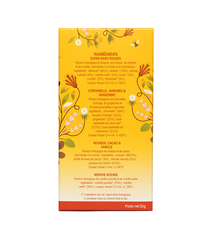 Assortiment d’infusions Bio 20 sachets