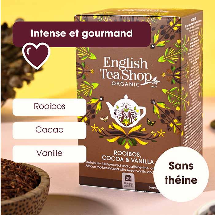 Rooibos Cacao & Vanille Bio 20 sachets