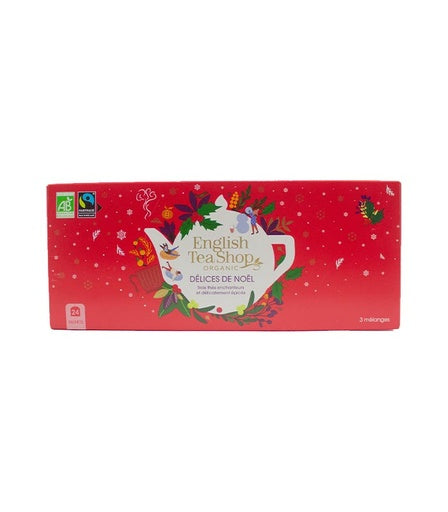 Coffret cadeau thés Délices de Noël Rouge 24 sachets
