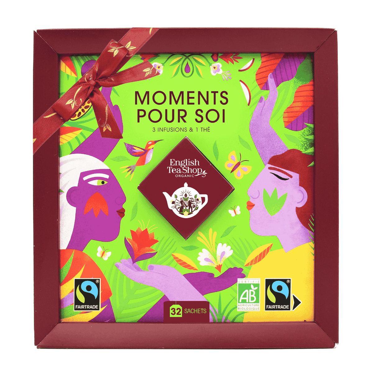 Coffret Cadeau Infusions et de Thé Moments pour Soi Bio 32 sachets