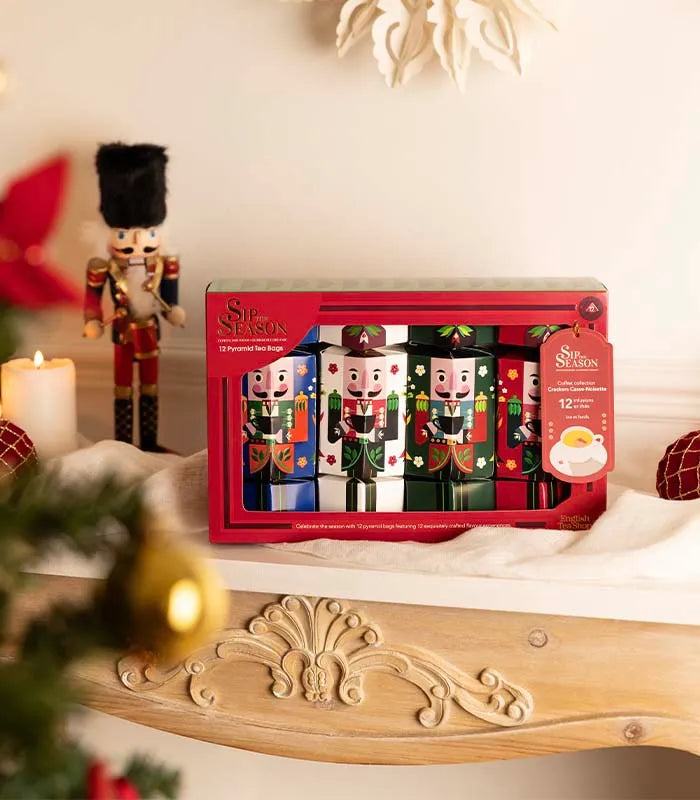 Coffret 4 Crackers Casse-Noisette – 12 sachets pyramides bio – Sip The Season