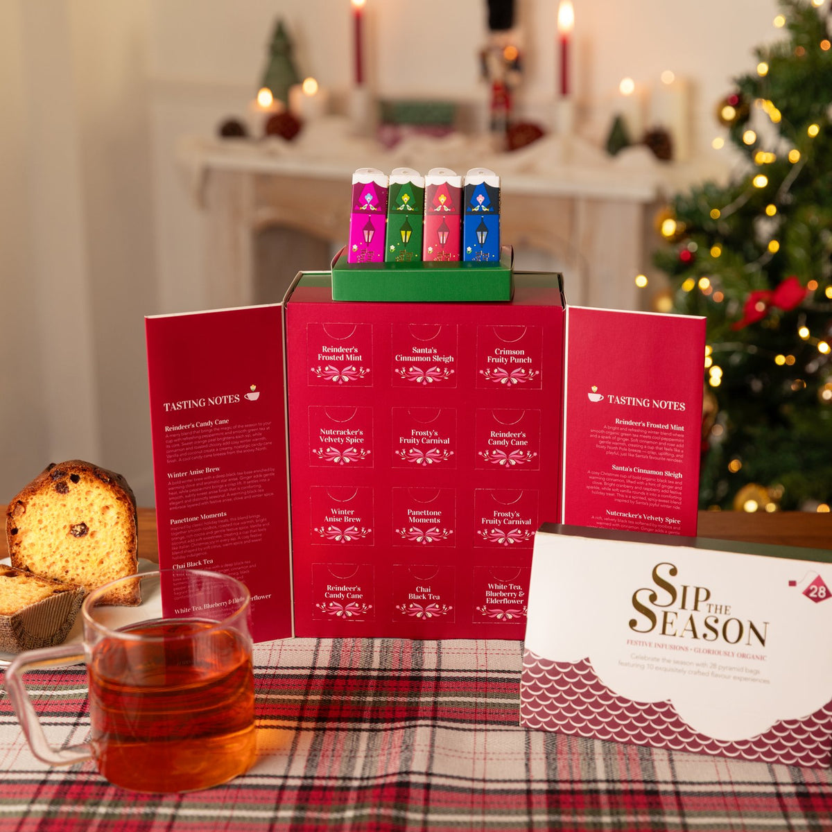 Coffret Le Cottage – 28 sachets pyramides, 10 mélanges bio – Sip The Season