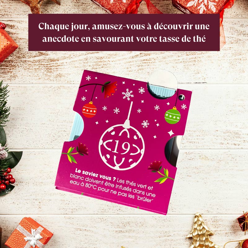 Calendrier de l’Avent à Cartes Rouge Bio 25 sachets ETS 
