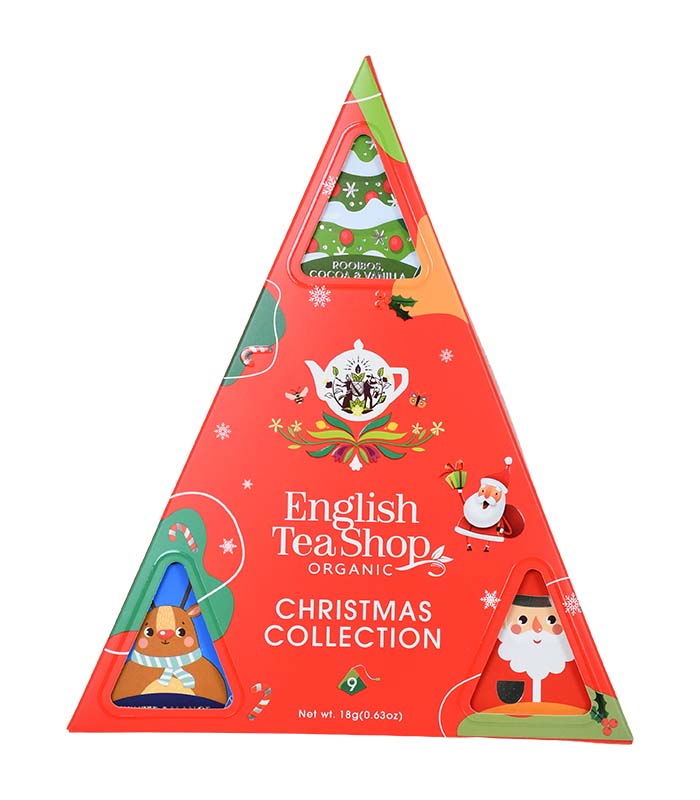 Coffret pyramide de Noël - 9 sachets pyramides - 3 mélanges bio ETS
