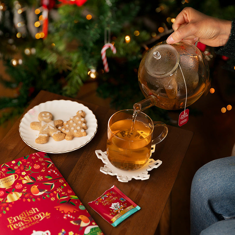 Calendrier de l'Avent thés et infusions bio Livre de Noël 24 sachets