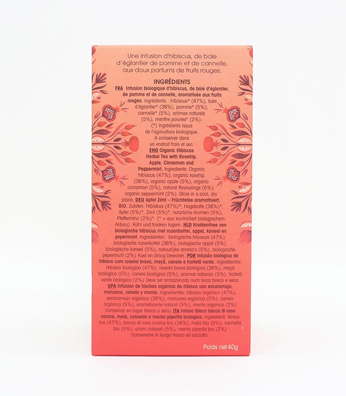 Pomme, Baie d’Eglantier & Cannelle Bio 20 sachets