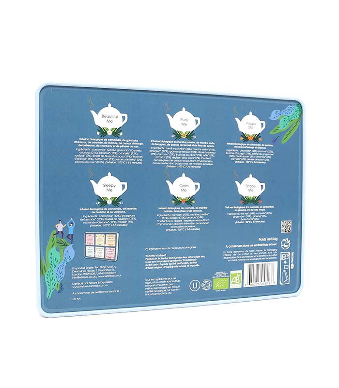 Coffret Cadeau de Thés et Infusions Bien-être Bio 36 sachets