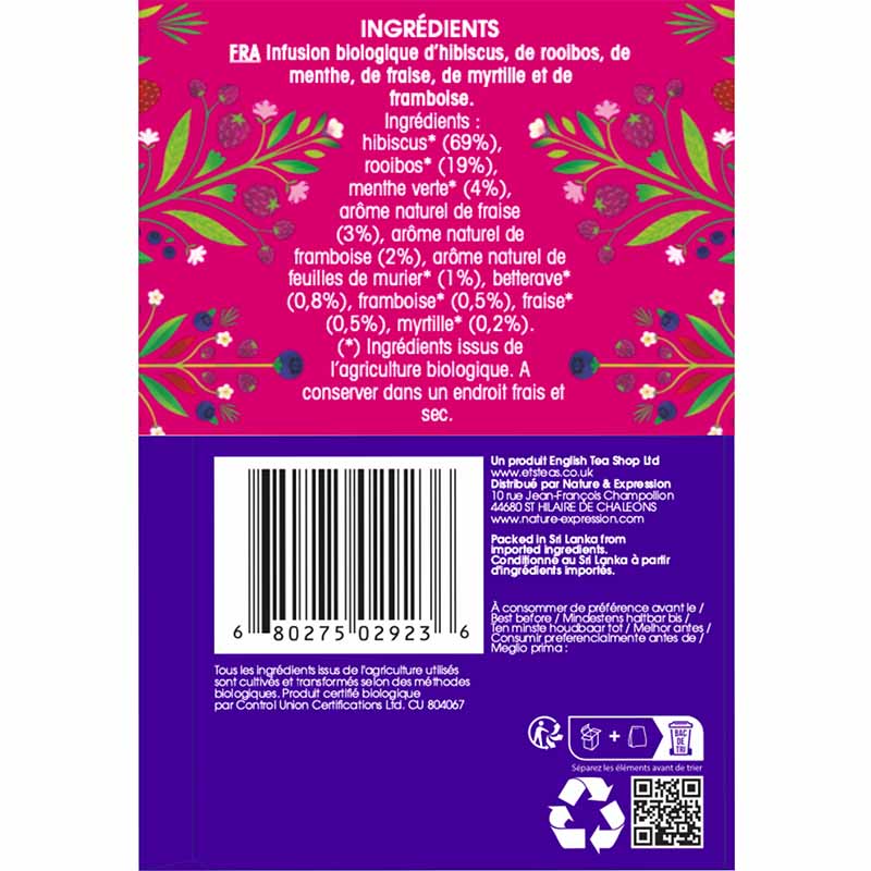 Super Baies Rouges Bio 20 sachets