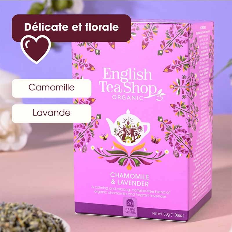 Infusion Camomille Lavande Bio 20 sachets