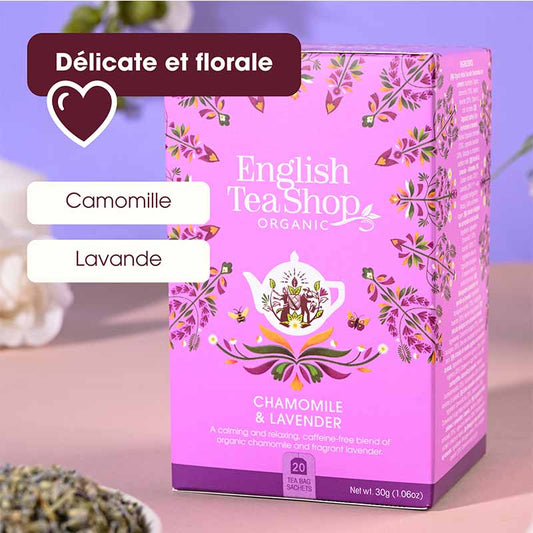 Infusion Camomille Lavande Bio 20 sachets