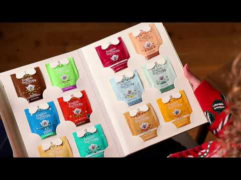 Calendrier de l'Avent thés et infusions bio Livre de Noël 24 sachets