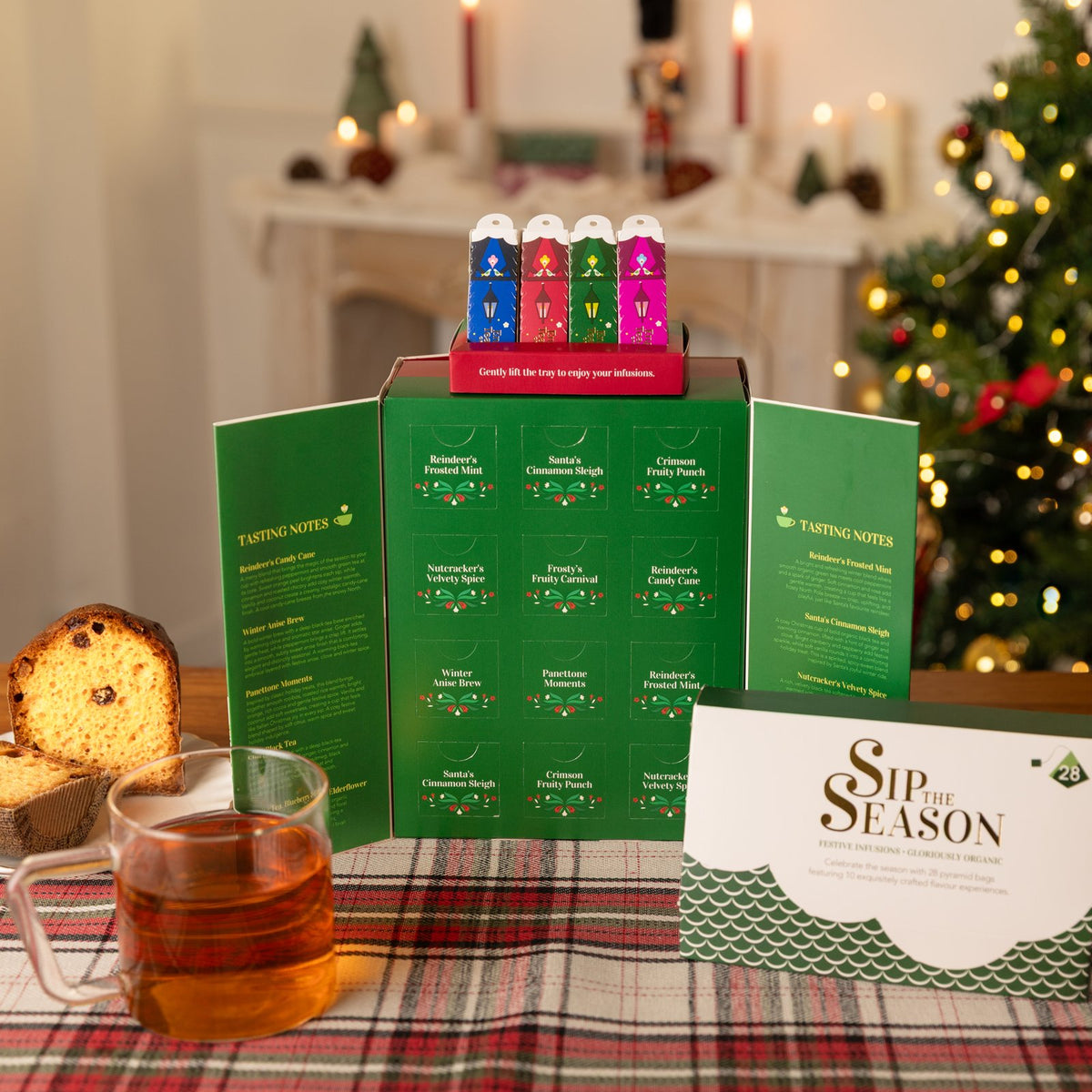 Coffret Le Cottage – 28 sachets pyramides, 10 mélanges bio – Sip The Season