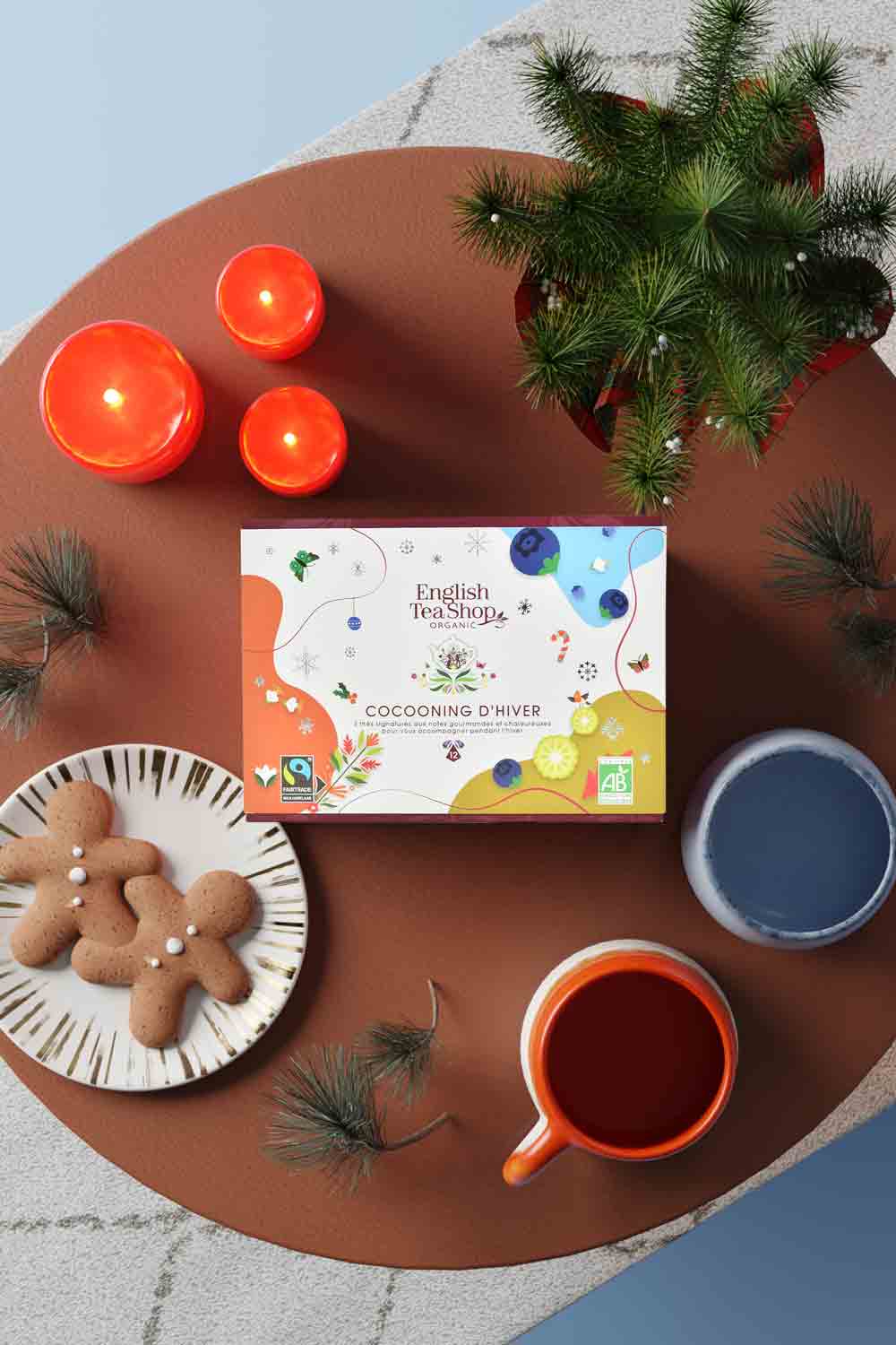Coffret cadeau thés bio Cocooning d’Hiver Bio 12 sachets