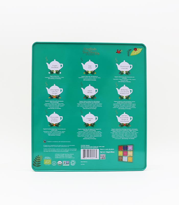 Coffret Cadeau de Thés Classique Bio 72 sachets
