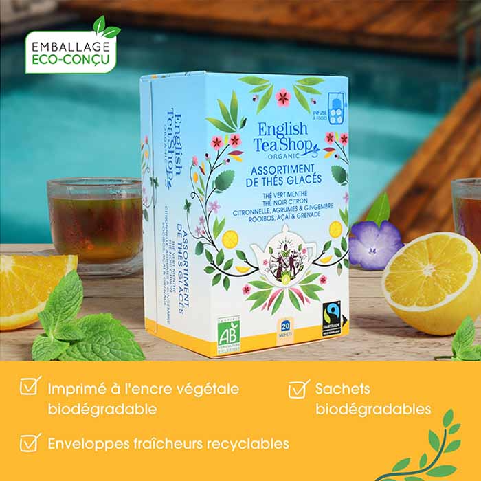 Assortiment de thés glacés Bio 20 sachets
