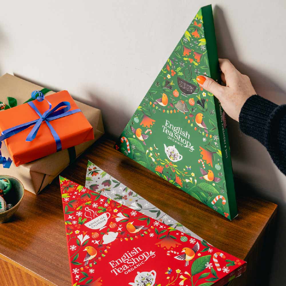 Calendrier de l’Avent thés et infusions bio Triangle Vert 25 sachets
