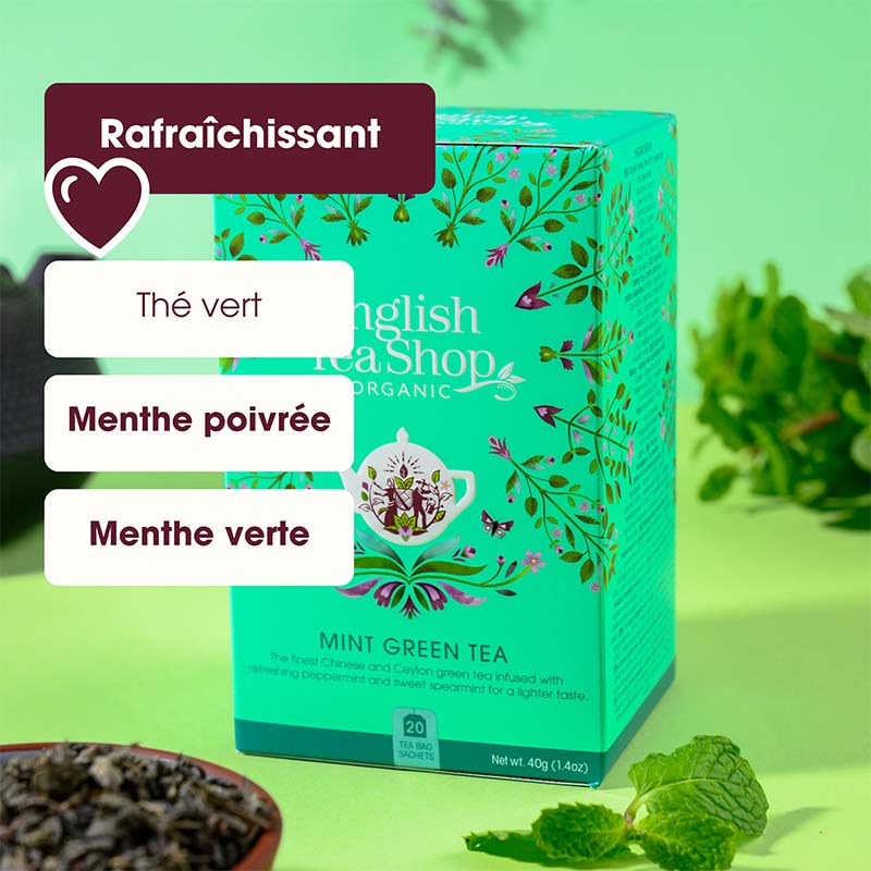 Thé Vert Menthe Bio 20 sachets