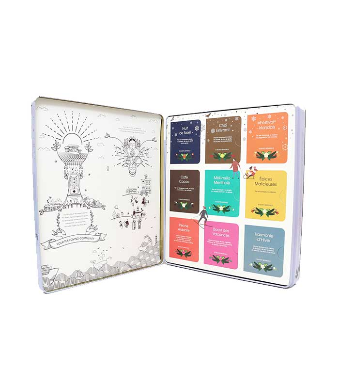 Coffret de thés de Noël bio - Sélection hiver rouge - English Tea Shop