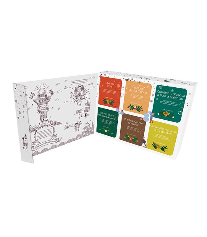 Coffret 8 thés Noël - 48 sachets de thé & roobois bio