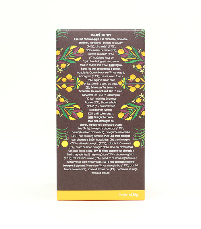 Thé Noir Citron Bio 20 sachets