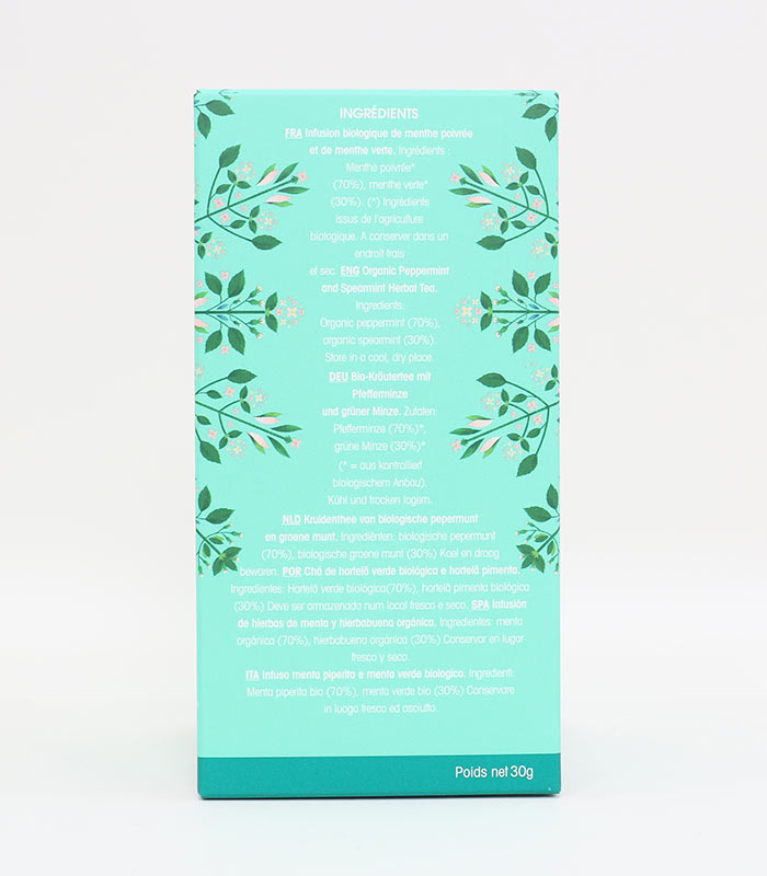 Infusion Menthe Intense Bio 20 sachets