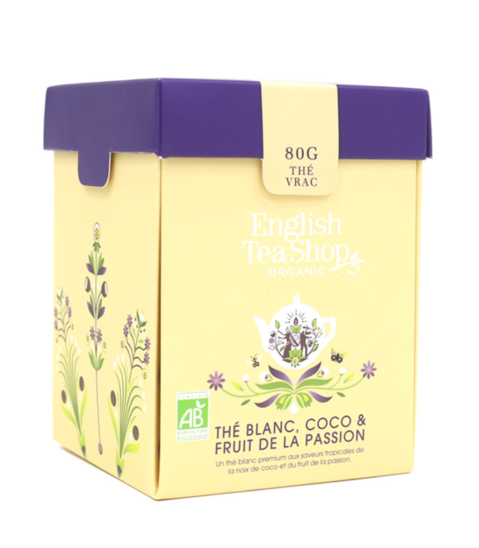 Thé Blanc Coco & Fruit de la Passion Bio 80g vrac