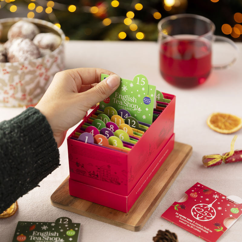 Calendrier de l'Avent à Cartes Bio 25 sachets ETS