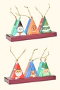 Coffret Personnages de Noël à Décorer Bio 6 sachets ETS