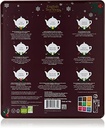 Coffret cadeau de thés et infusions de Noël Holiday Mauve Bio 72 sachets