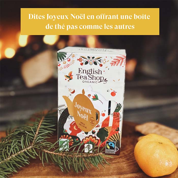 Assortiment thé Joyeux Noël - 5 thés à offrir dans une boîte à personnaliser