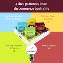 Coffret cadeau de thés et infusions de Noël bio Moments de fête 32 sachets issu du commerce équitable