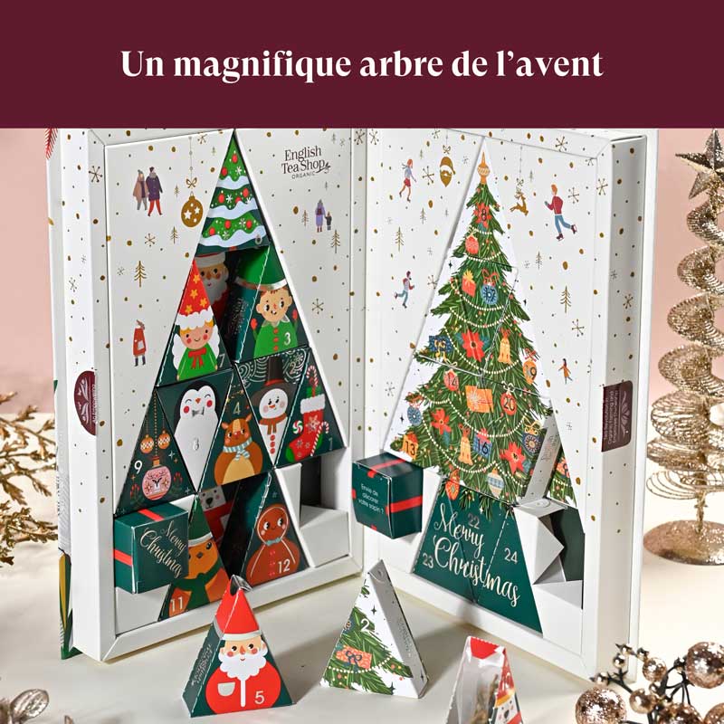 Calendrier de l’Avent thé et infusions bio Arbre de Noël 25 sachets