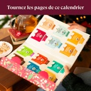 Calendrier de l'Avent thés et infusions bio Livre de Noël 24 sachets