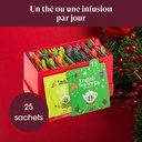 Calendrier de l’Avent thés et infusions bio à Cartes Rouge 25 sachets