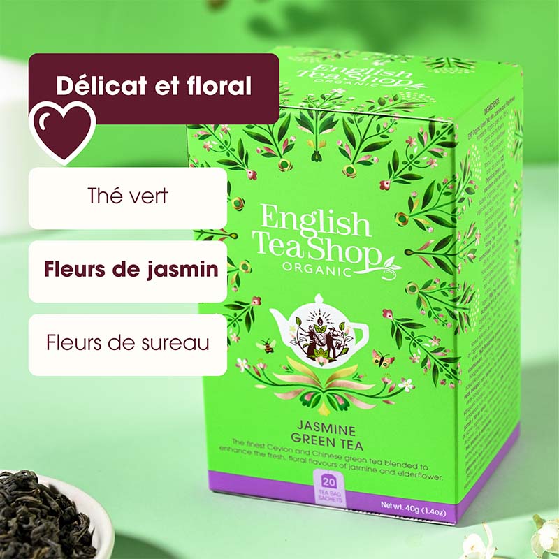 Thé Vert Jasmin Bio 20 sachets