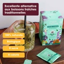 Thé Glacé infusion à froid Thé Vert Menthe Bio 20 sachets