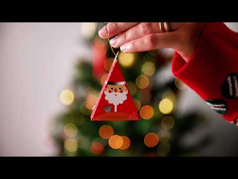 Coffret cadeau thé de Noël - Personnages de Noël à suspendre au sapin - 12 sachets